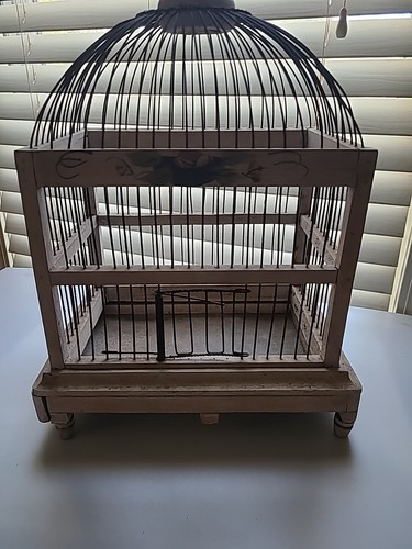 Vtg victorian wood bird - vtg,