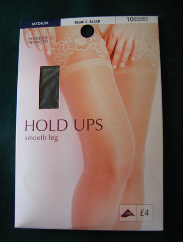 Smooth matt hold ups - s,