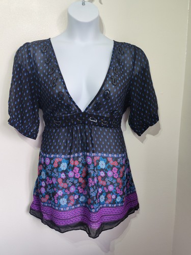 Monsoon black paisley silk - black,