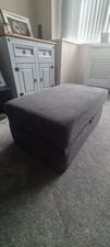 Lazyboy Nevada3 Footstool With Storage In Black