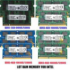Kingston 2RX8 8GB 4GB 2GB DDR3-12800S 10600S DDR2-6400S 5300S Laptop Memory RAM