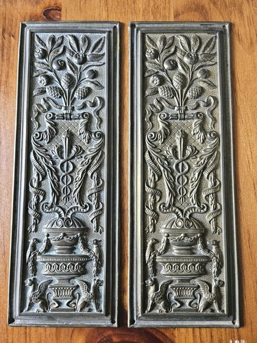 Antique brass door finger - brass,