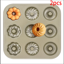 2XDoughnut Mould Tin Non-Stick