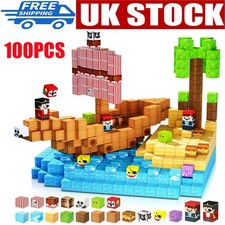 100Pcs/Set Minecraft Magnetic Building Blocks Children Kid Educational Toy Gifts