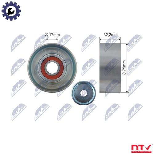 Tensioner pulley vribbed belt - pulley,