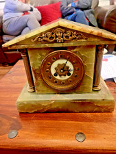 Antique Green Onyx Timepiece