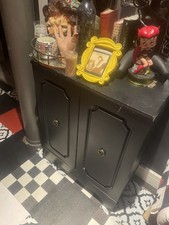 Large Black Drinks Cabinet