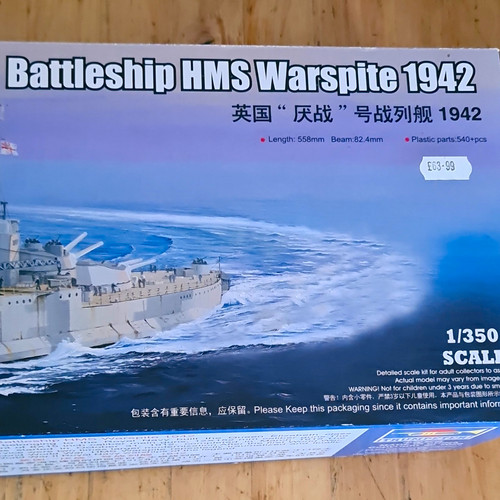Trumpeter hms warspite 1942 - warspite,