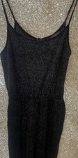 Topshop Women's Black Glitter