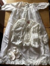 Christening gown, shoes, jacket