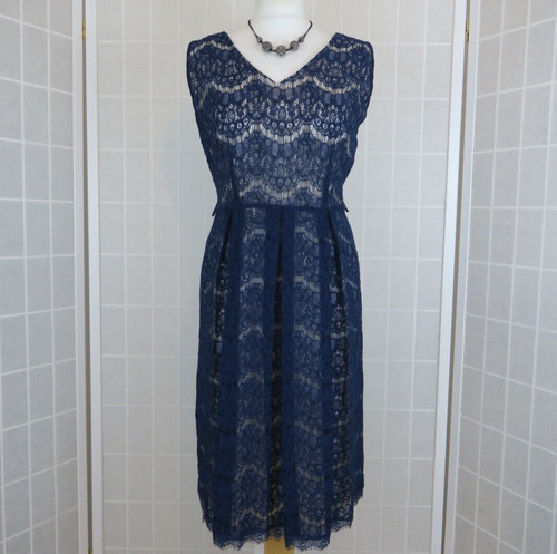 Bhs dress size navy blue - size,