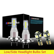 For VW Passat B6 2.0 - 499 501 6000K LED Low Dip/Side Light Beam Headlight Bulbs