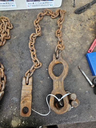 Skip lorry loading chain - lorry,