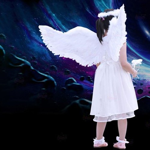 Kids adult angel wings - wings, halo