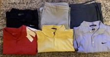 Bundle Nike Golf Clothing Tiger Woods Collection, L, XL, 38x32 Shirts Trousers