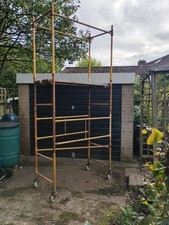Steel DIY Scaffold Tower (38mm tube) 1.3m x 0.65m platform, 1.8m height