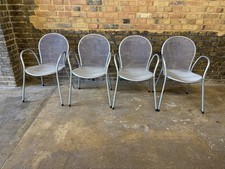 Conran Design Mesh Aluminium chair. Set of 4  – Iconic Modern Design, Statement