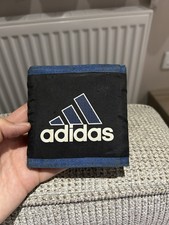 Vintage Adidas Black Blue Wallet