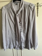 H And M Pussybow Blouse Size
