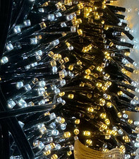 SnowTime 2000 Ice White & Warm White Mix LED Cluster Lights DAMAGED TUB RRP £70