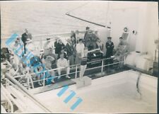 RMS Atlantis Royal Mail Cruise Liner Deck  & Swimming pool In 1937 3.25 x 2.5 in