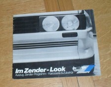 Zender Brochure 1982 VW Golf Mk1 Scirocco BMW E21 Mercedes S Class Porsche 911