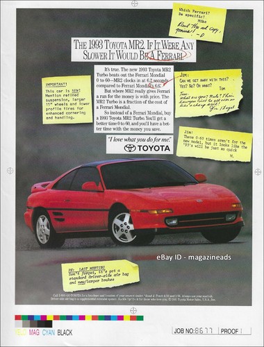 Vintage toyota mr2 page - mr2, 1-page