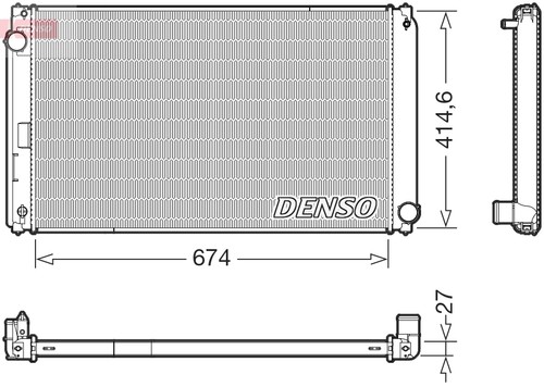 Radiator engine cooling fits - radiator,