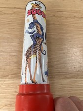 Vintage 1960s Toy Zooscope Kaleidoscope Green Monk Combex Made in UK Metal Body