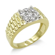 9ct Gold Ring - 9ct Gold Men's
