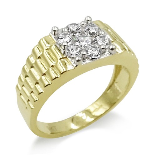 9ct gold ring - 9ct, men's
