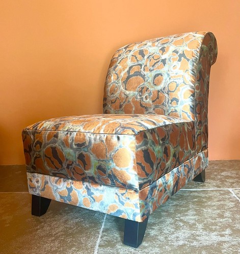 Armless chair upholstered with - chair,
