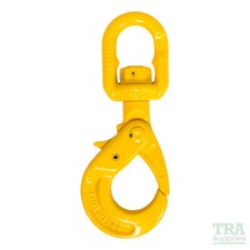 YELLOW Swivel Self Locking Hook Grade 8 7/8 Auto Lock Hook Chain Hook FRANCE