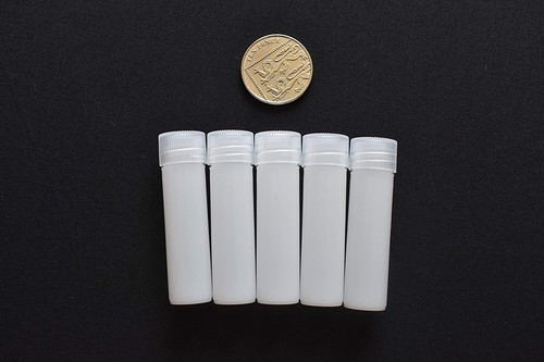4ml vial tube white hdpe - white,