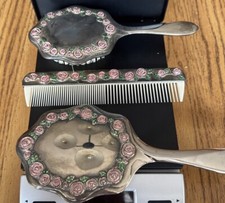 Silver plated Rosettes Mirror