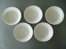 Shelley Oleander Bowls - White - 3 to 5 Dessert Bowls - 5.5" or 14 cm dia