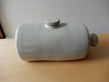 Vtg. Piersons of Chesterfield Stoneware Large Bed/Foot Warmer, 3 Pint, D- shape