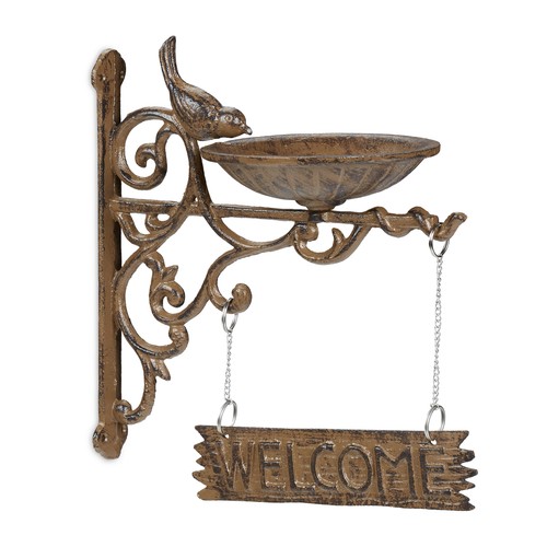 Cast iron bird bath - , vintage
