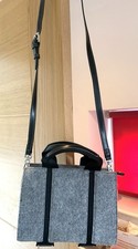Zara grey structured crossbody