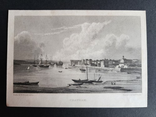 Antique 1830 print chatham - antique,