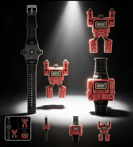 1980s retro transforming robot - 1980s,