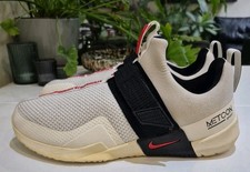 NIKE METCON SPORT TRAINERS. MENS SIZE 8.5 UK. SAIL/WHT/BLK/RD *2018*