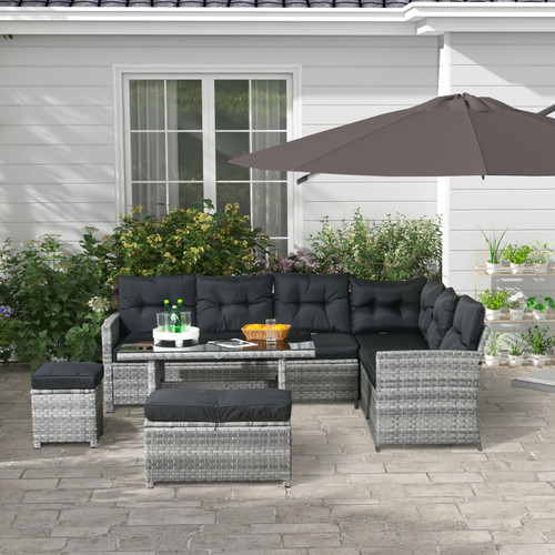 Rattan garden furniture - furniture, set