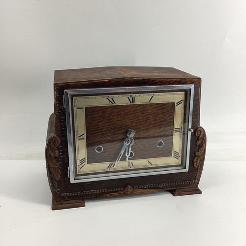 Vintage chime mantel clock - chime,