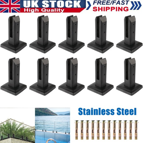 Black glass spigots stairs - glass,