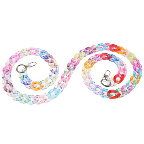 Double end clasp - chain, acrylic