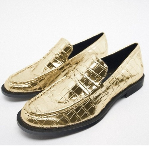 Nwt zara metallic - zara,