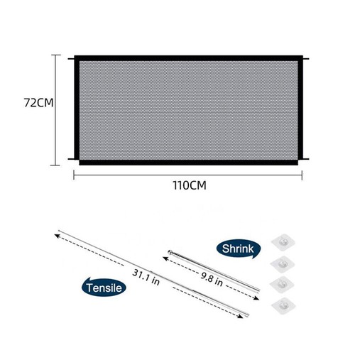 Pet dog retractable gate - pet,