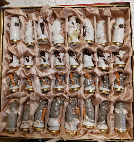Chess set porcelain - chess, of