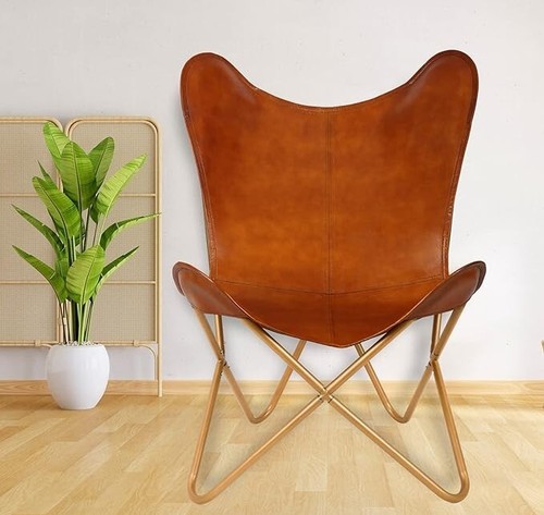 Vintage leather butterfly - leather,